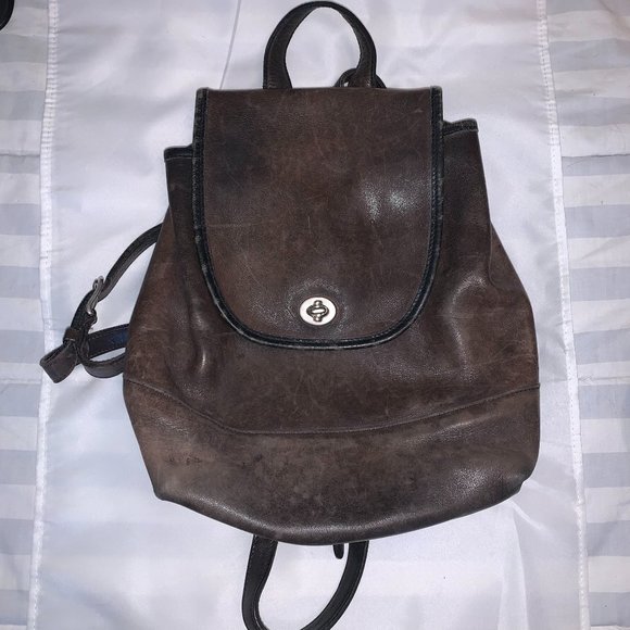 Coach Bags Vintage Coach Leather Backpack Poshmark